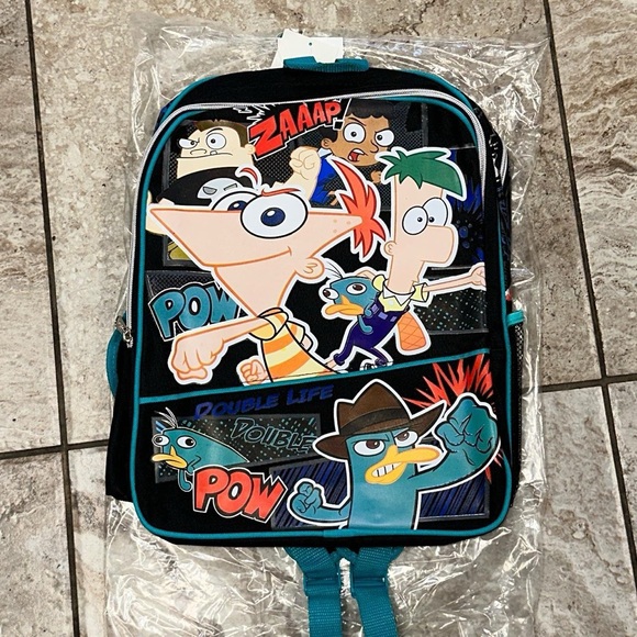 DISNEY XD PHINEAS & FERB BACKPACK - Picture 6 of 8